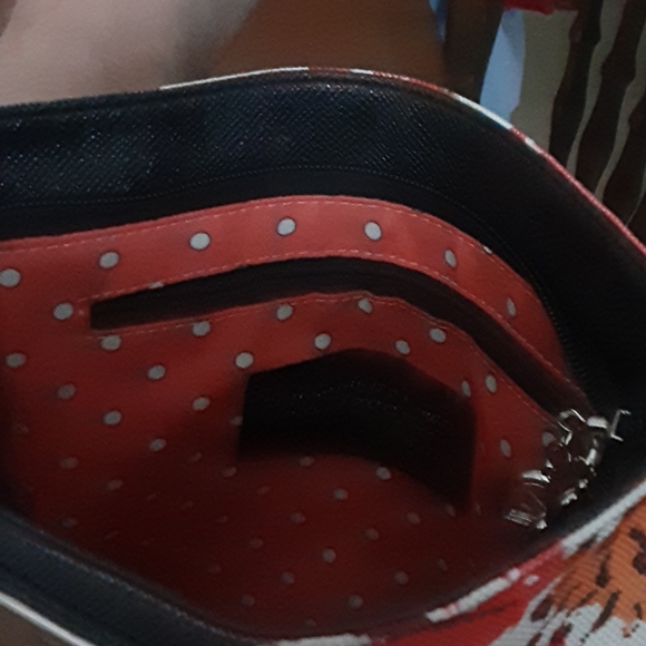 gigi hill Los Angeles crossbody bag black & red - Picture 7 of 9